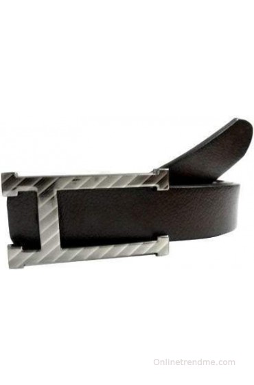 Mode Girls, Women Casual, Formal Black Genuine Leather Belt(Black-194)